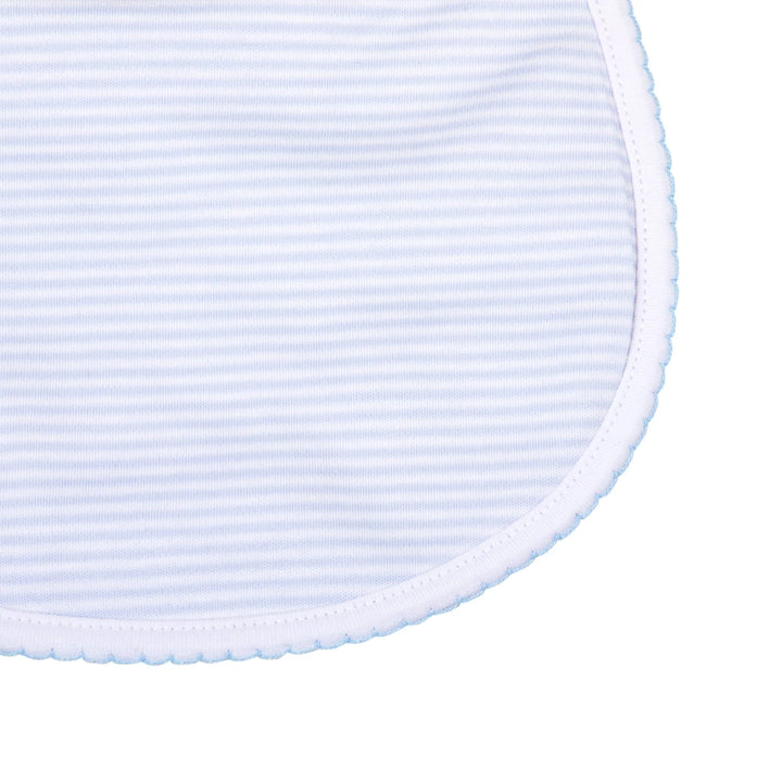 Mini Stripes Bib - Light Blue