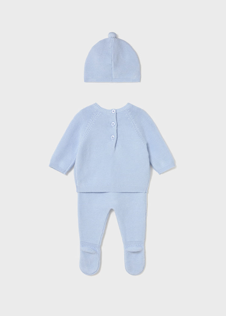 Blue 3-Piece Knit Set