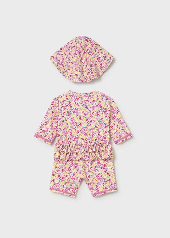 2-Piece Swim Set with Sun Protection- Rosa