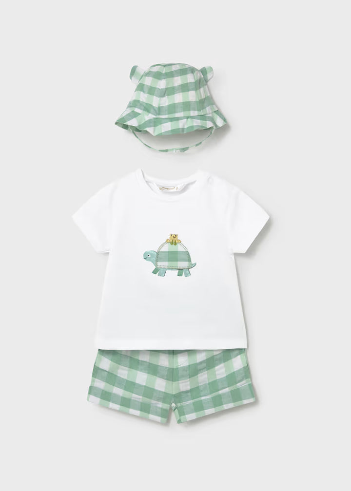 1276 Turtle Short/Hat Set