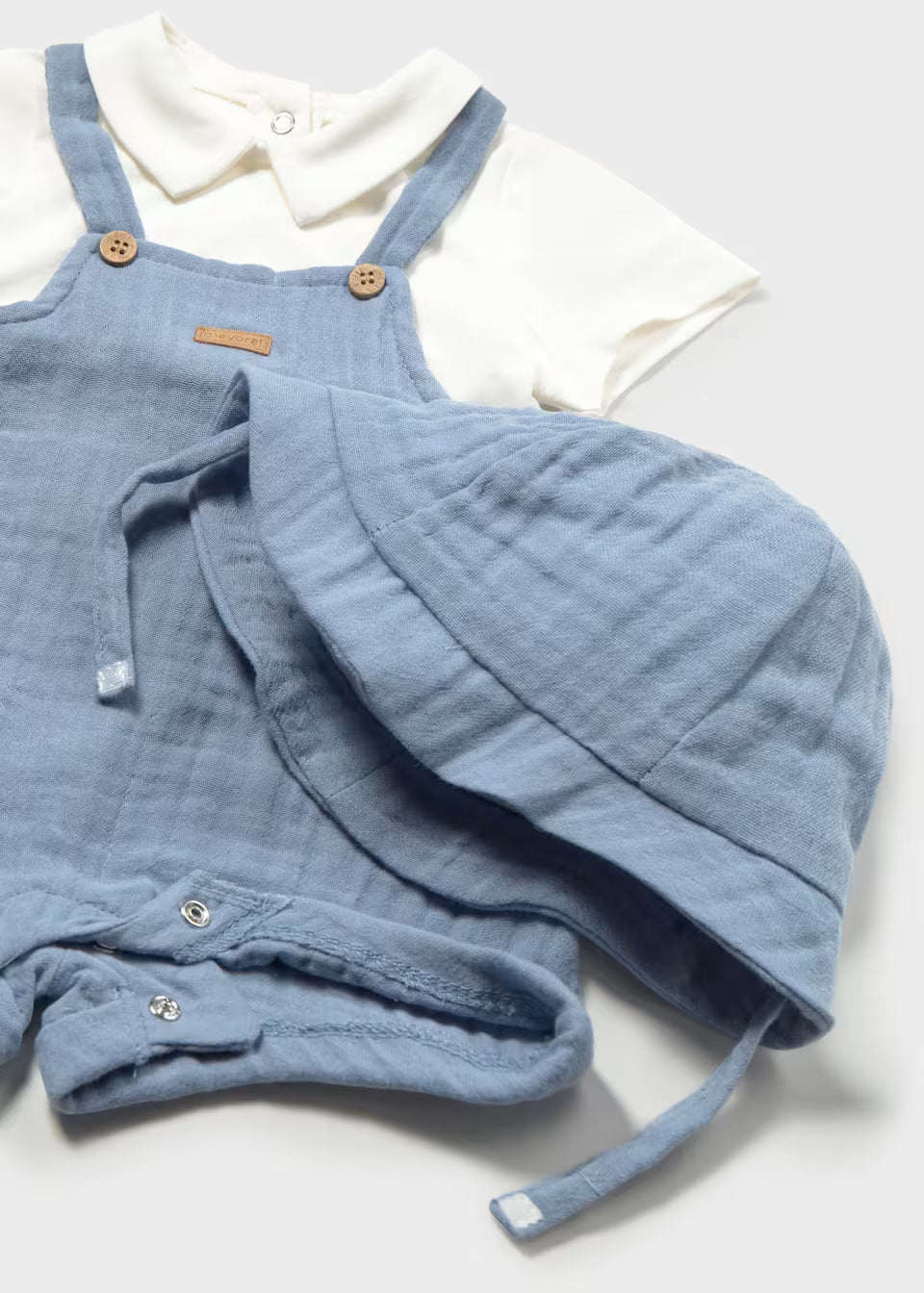 Dungaree with Hat Set - Regata