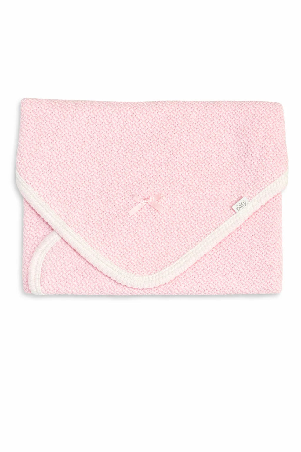Receiving Blanket - Pink w/ Pink Bow