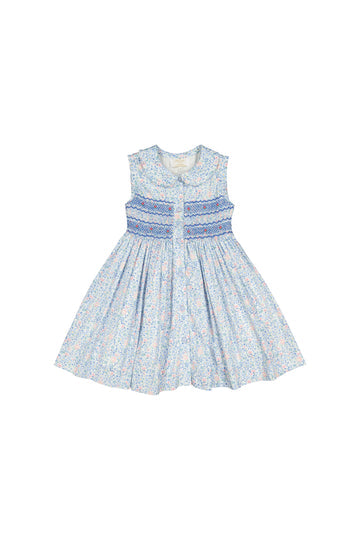 Olympe Floral Blue Dress