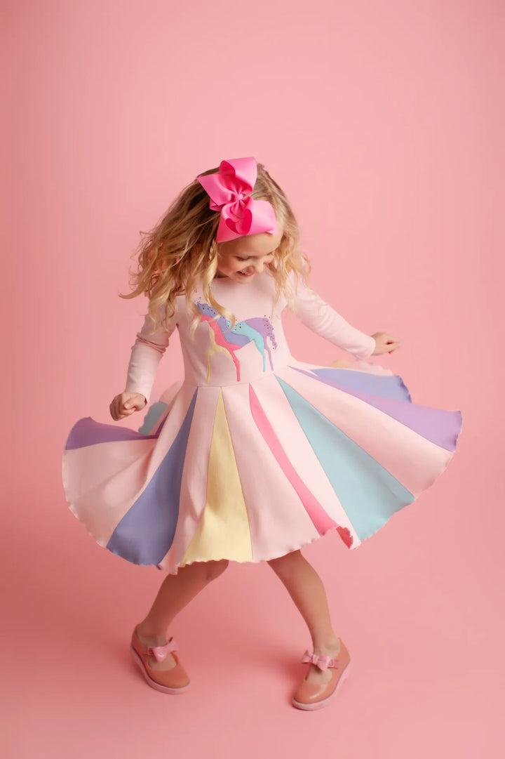Unicorn Princess Dress-Rose Shadow