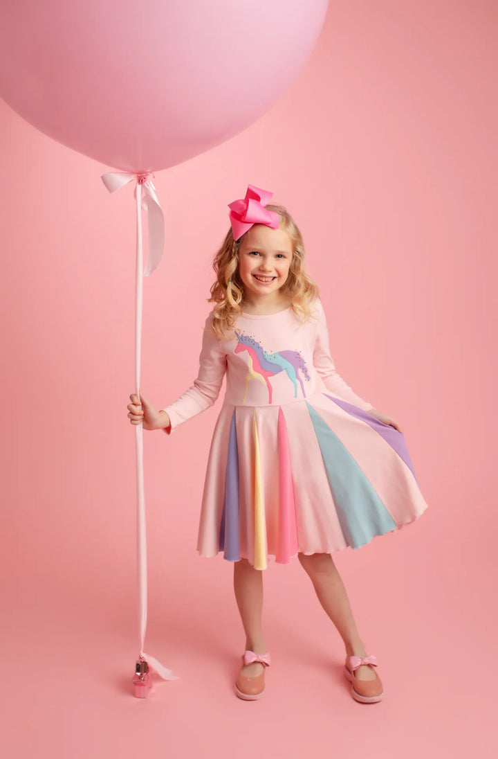 Unicorn Princess Dress-Rose Shadow
