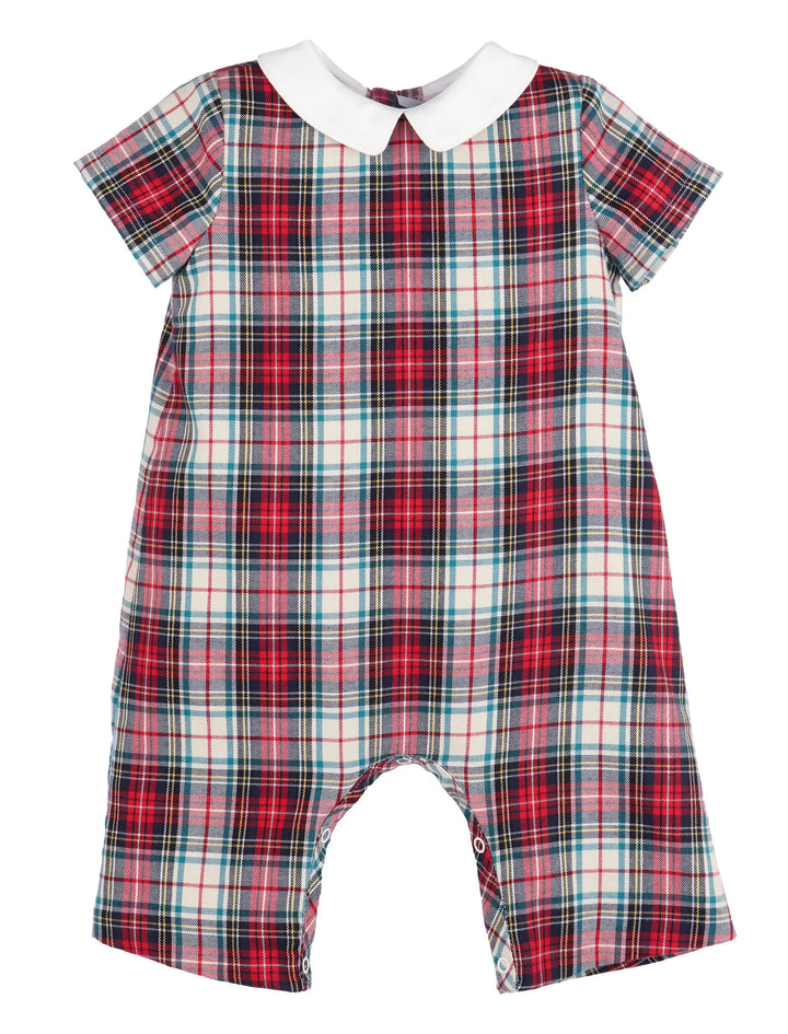 Red Gingerbread Plaid Boy Longall
