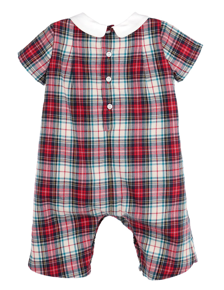 Red Gingerbread Plaid Boy Longall
