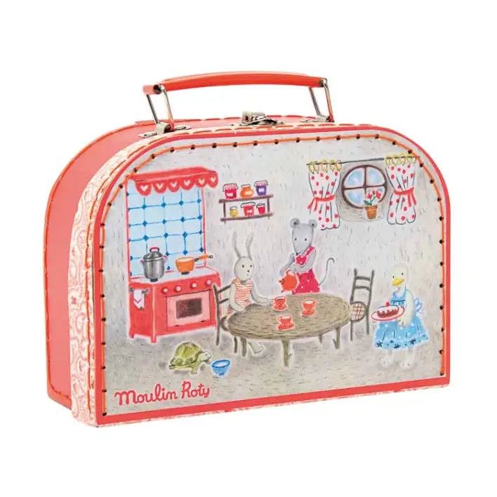 Suitcase - Tea Party Ceramic Set the Big Family - Moulin Roty
