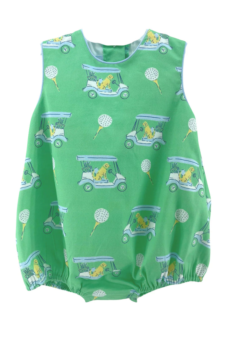 Round Neck Bubble - Blue Paws on Par