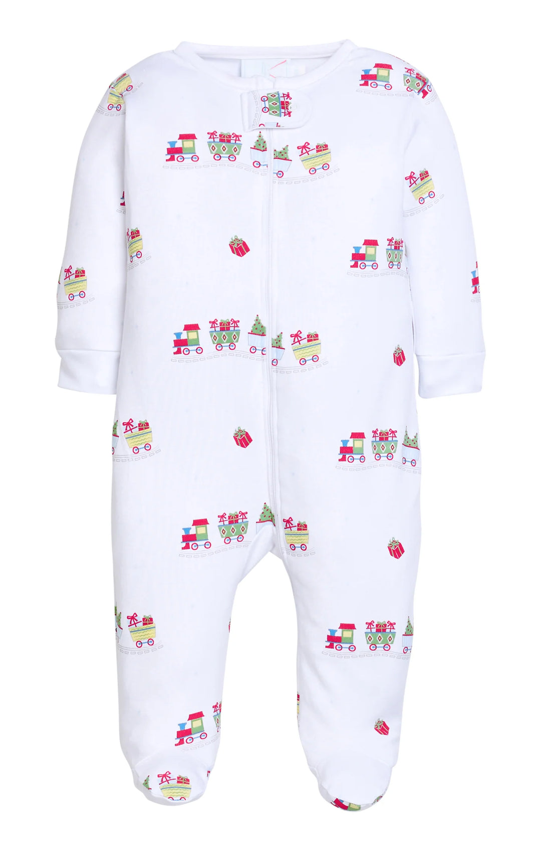 Zippered Footie - Holiday Train