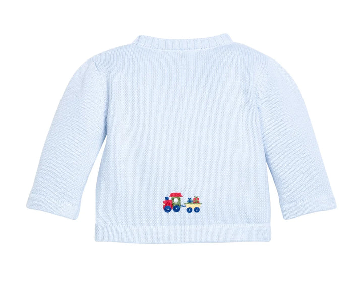 Crochet Cardigan- Holiday Train