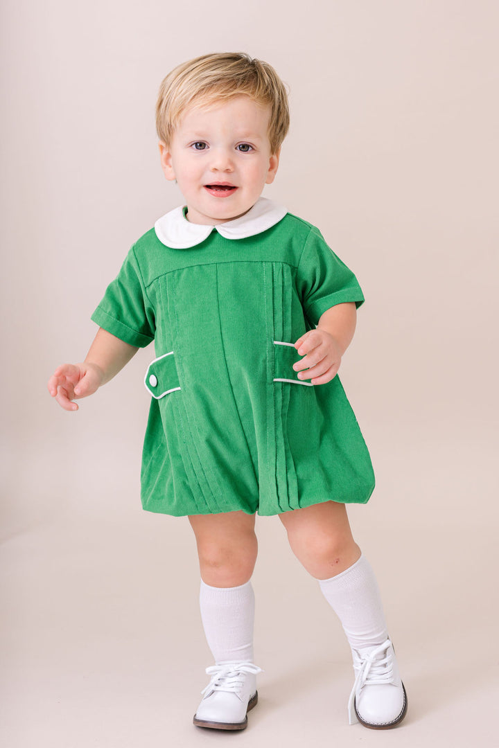 Andrew Bubble Garland Green Corduroy