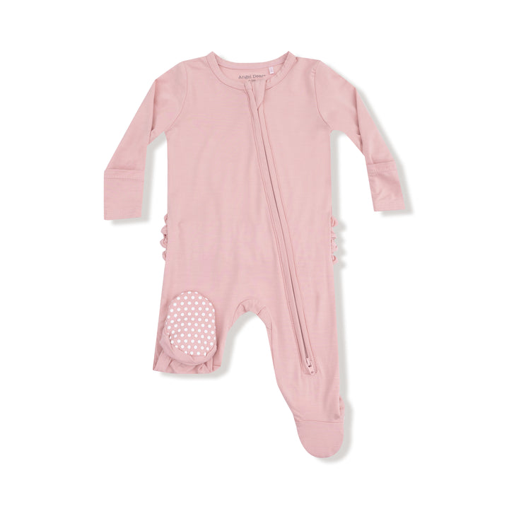 Mellow Rose Zipper Footie
